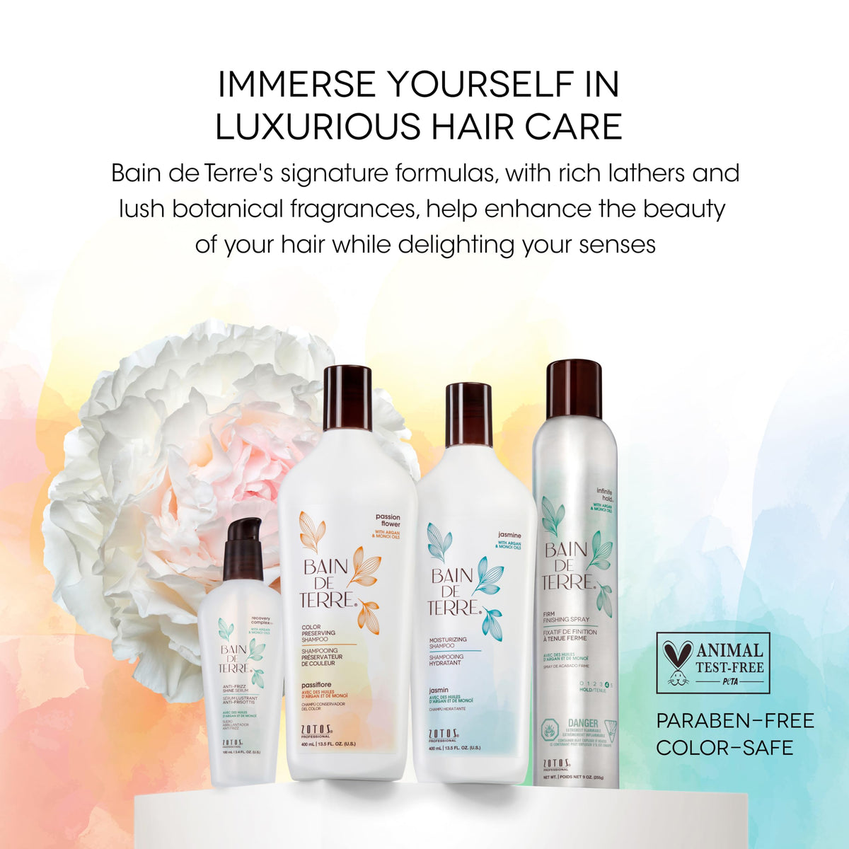 Sérum Bain de Terre Anti-Frizz avec son packaging