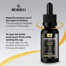 Sérum beaueli 5% Minoxidil mousse à appliquer