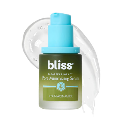 Sérum Bliss Pore Disappearing Act 30 ml vue avant avec étiquette
