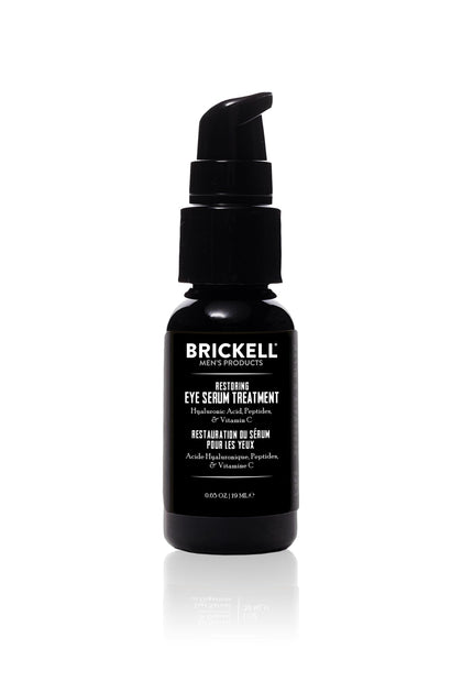 Sérum Brickell Men's 50g vue avant avec bouchon noir