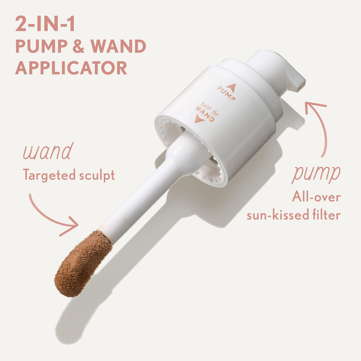 Sérum bronzant TruBlend sur le visage d'une modèle