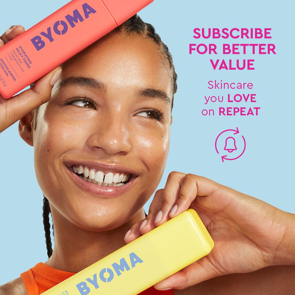 Sérum BYOMA hydratant en utilisation sur le visage