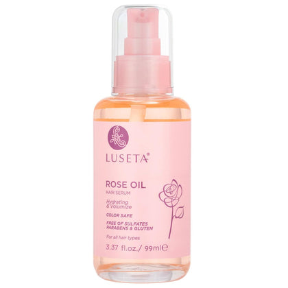 Sérum capillaire à l'huile de rose L LUSETA 100 ml vue avant