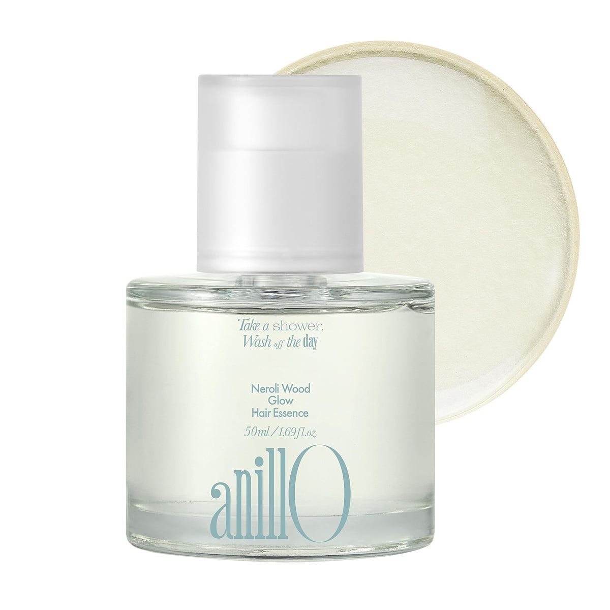 Sérum capillaire ANILLO 50 ml avec flacon blanc et étiquette élégante