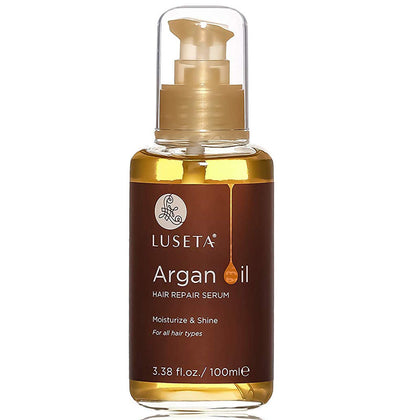 Sérum Capillaire L LUSETA à l'Huile d'Argan Pure 100ml vue de face