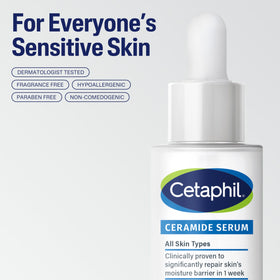 Sérum Céramide Cetaphil avec accessoires de soin
