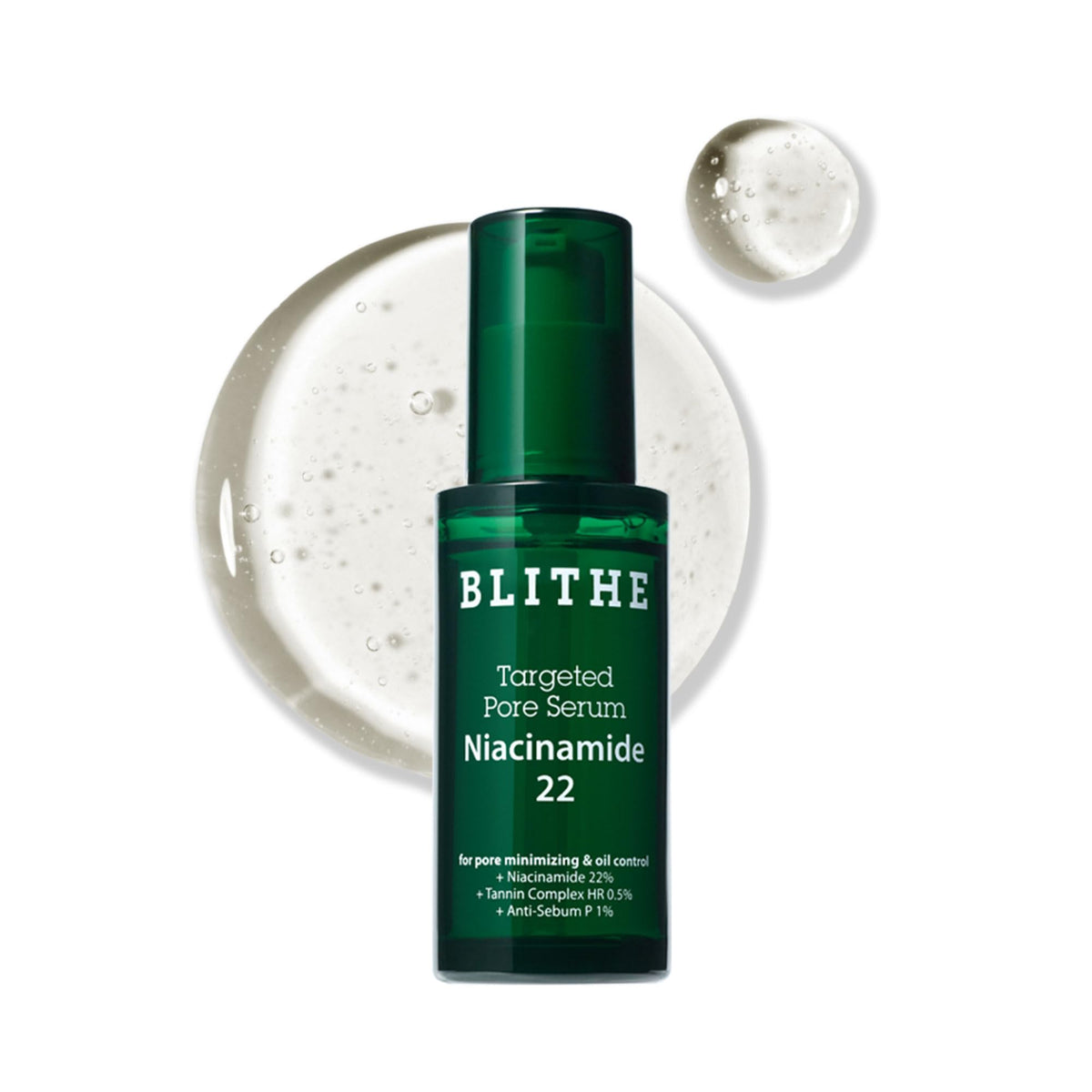 Sérum ciblé BLITHE 22% Niacinamide flacon avant