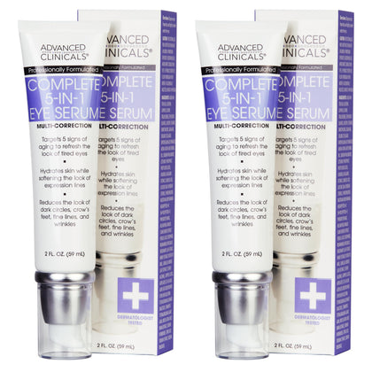 Sérum contour des yeux Advanced Clinicals 5-en-1 vue avant