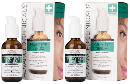 Sérum contour des yeux Advanced Clinicals en emballage avec étiquette