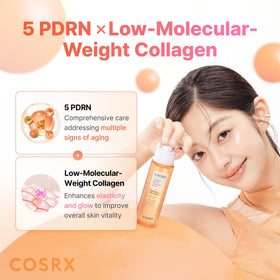 Sérum COSRX PDRN Collagène 100 ml en usage sur peau