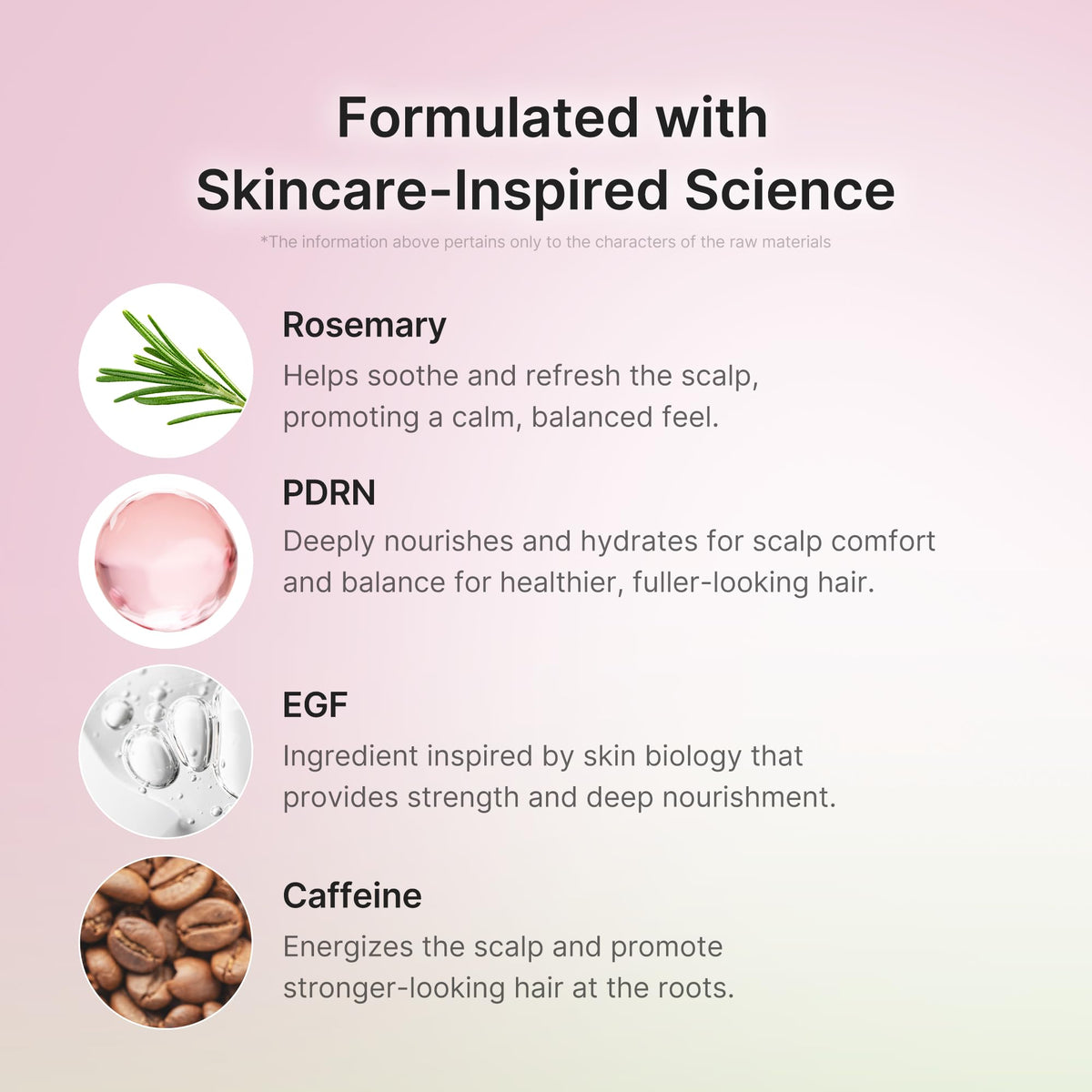 Sérum cuir chevelu medicube appliqué sur le cuir chevelu