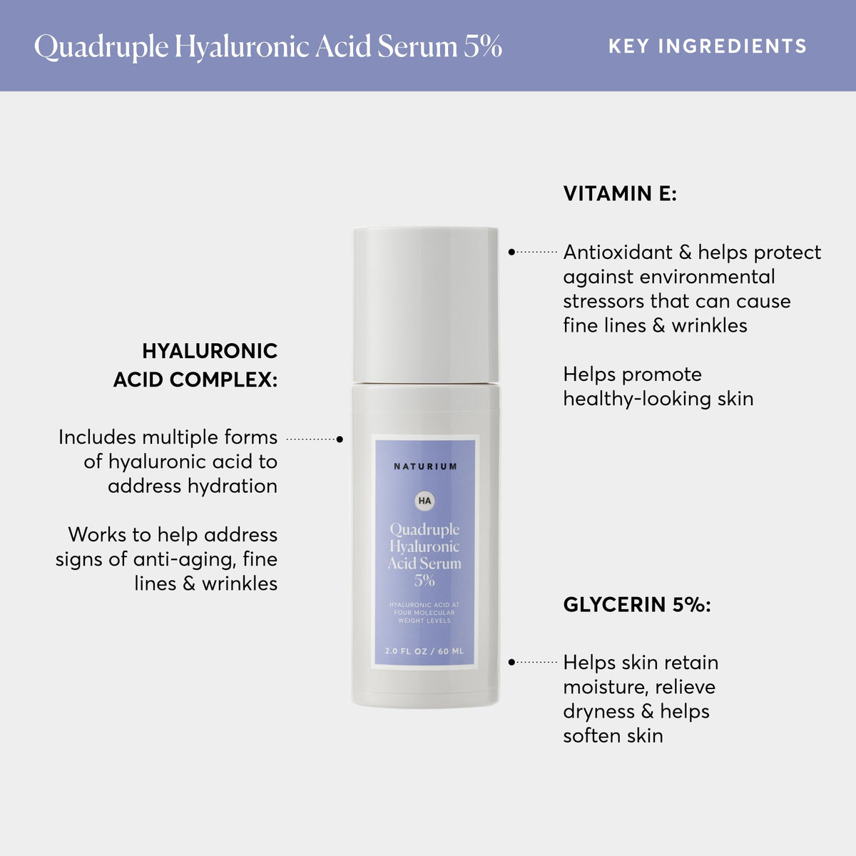Sérum d'acide hyaluronique Naturium en utilisation sur le visage