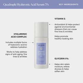 Sérum d'acide hyaluronique Naturium en utilisation sur le visage