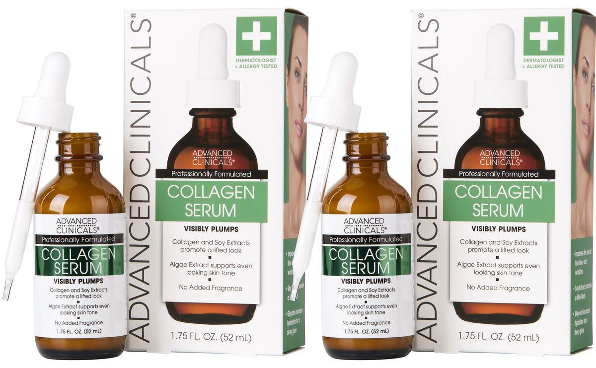 Sérum de collagène Advanced Clinicals 2-Pack face avant