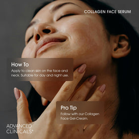 Sérum de collagène Advanced Clinicals côté bouteille