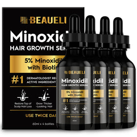 Sérum de Croissance Capillaire 5% Minoxidil beaueli 2oz vue avant