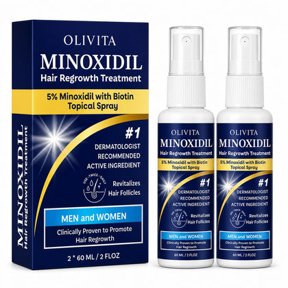 Sérum de croissance capillaire OLIVITA 5% Minoxidil vue de face