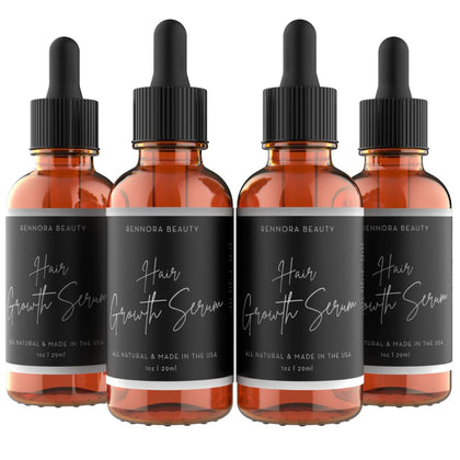 Sérum de Croissance Capillaire RENNORA BEAUTY pack de 4 devant