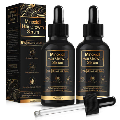 Sérum de croissance capillaire YKDILYHH 5% Minoxidil, avant et après application
