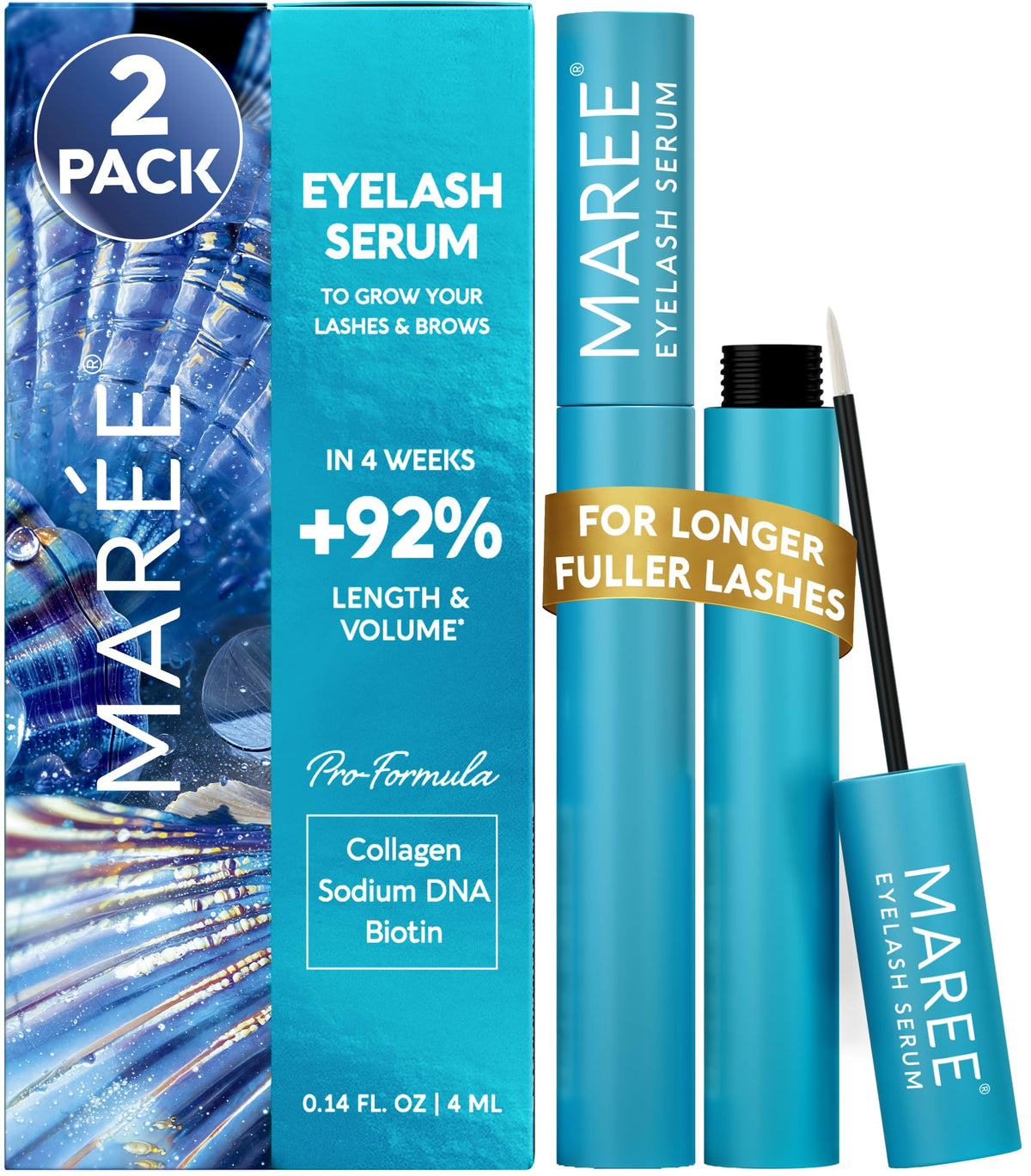 Sérum de croissance pour cils MAREE - Pack de 2 flacons