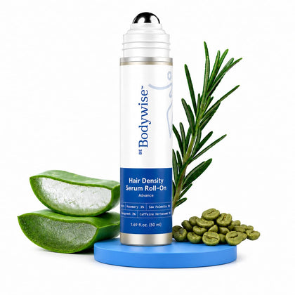 Sérum Densité Capillaire Be Bodywise 50 ml vue avant avec applicateur roll-on
