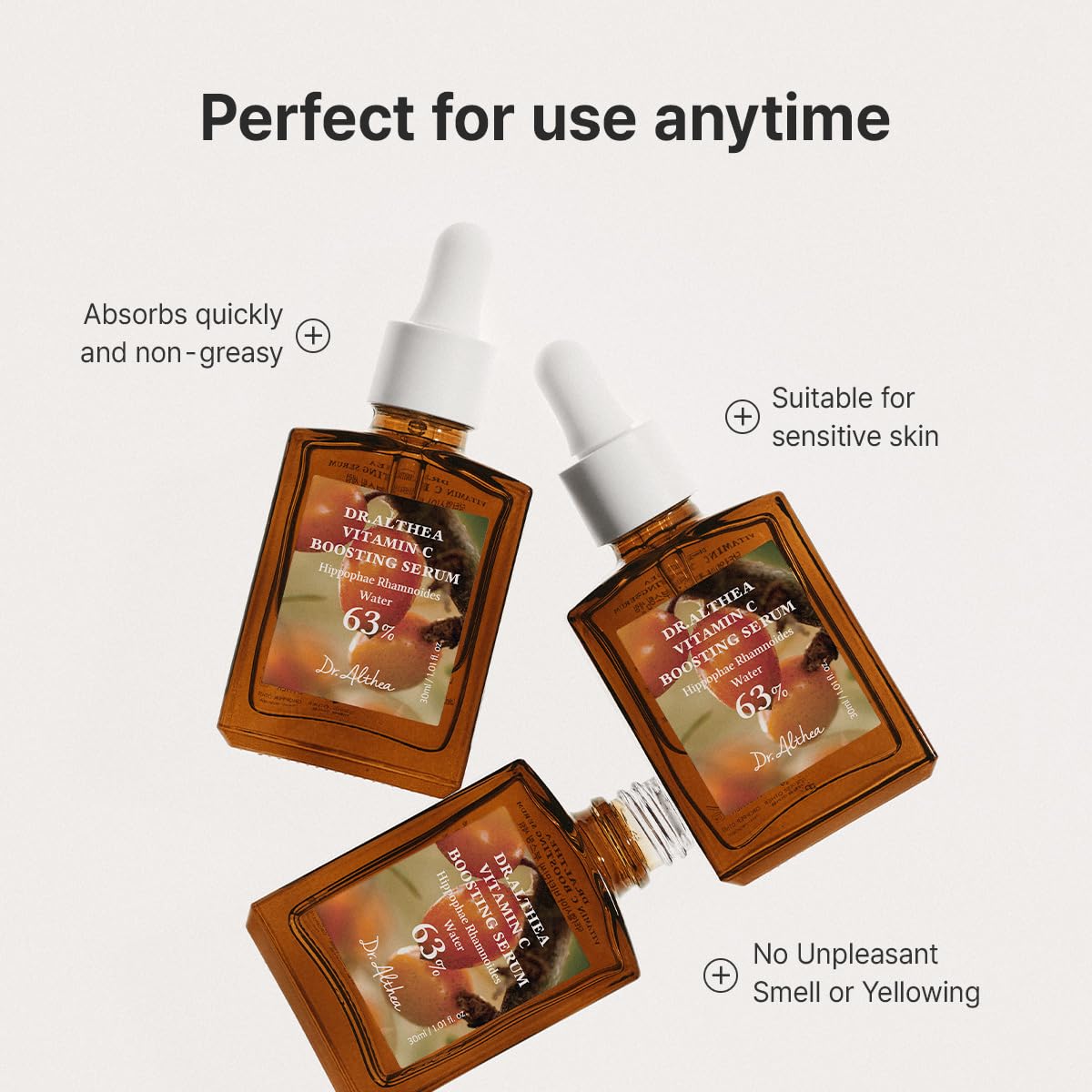 Sérum Dr.Althea en situation d'utilisation sur le visage
