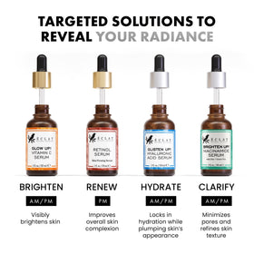 Sérum Eclat Skincare avec fond naturel