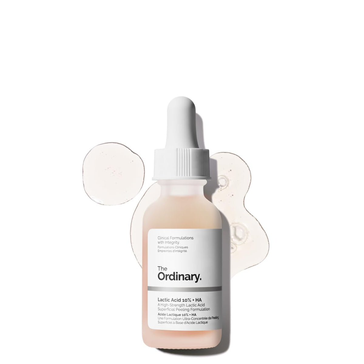 Sérum exfoliant Lactic Acid 10% de The Ordinary, flacon avant