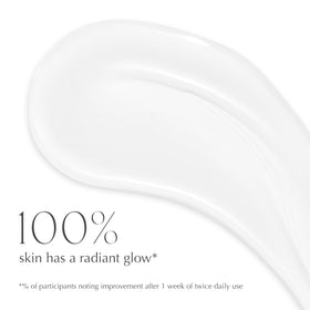 Sérum EXUVIANCE sur un fond neutre avec texture visible