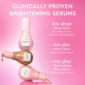 Sérum Glow Recipe présenté avec d'autres produits de beauté