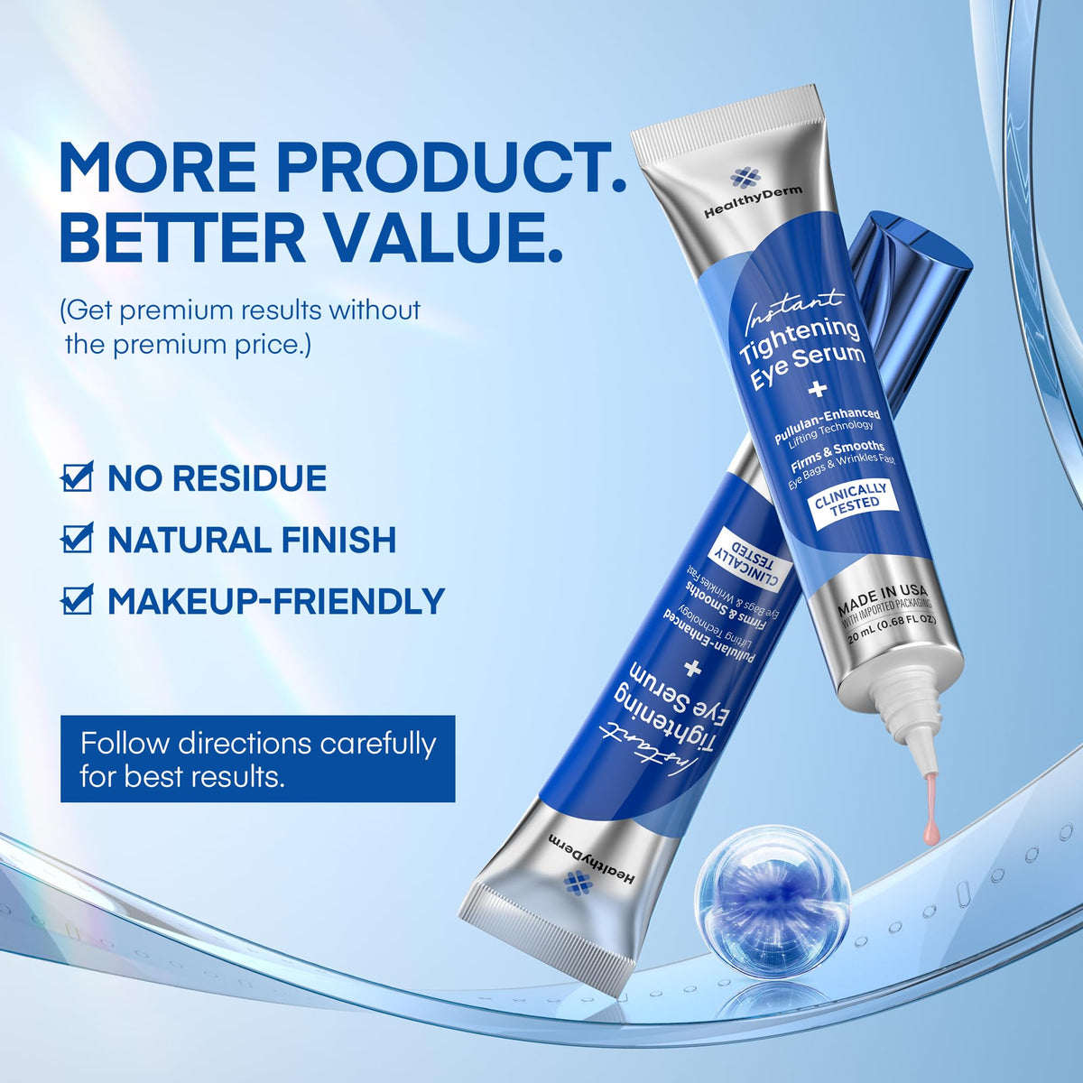 Sérum HealthyDerm avec fond de maquillage
