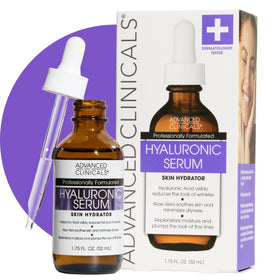 Sérum Hyaluronique Advanced Clinicals 130g vue avant avec texture gel légère