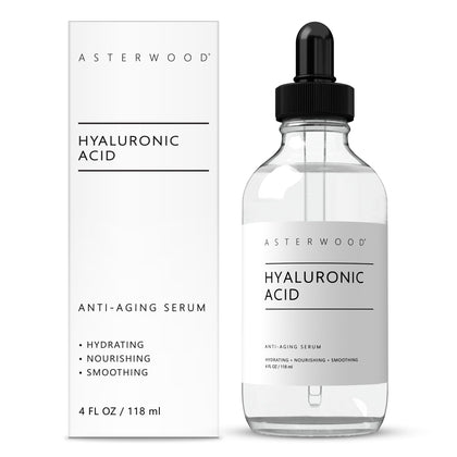 Sérum hyaluronique pur Asterwood 240g vue avant avec étiquette