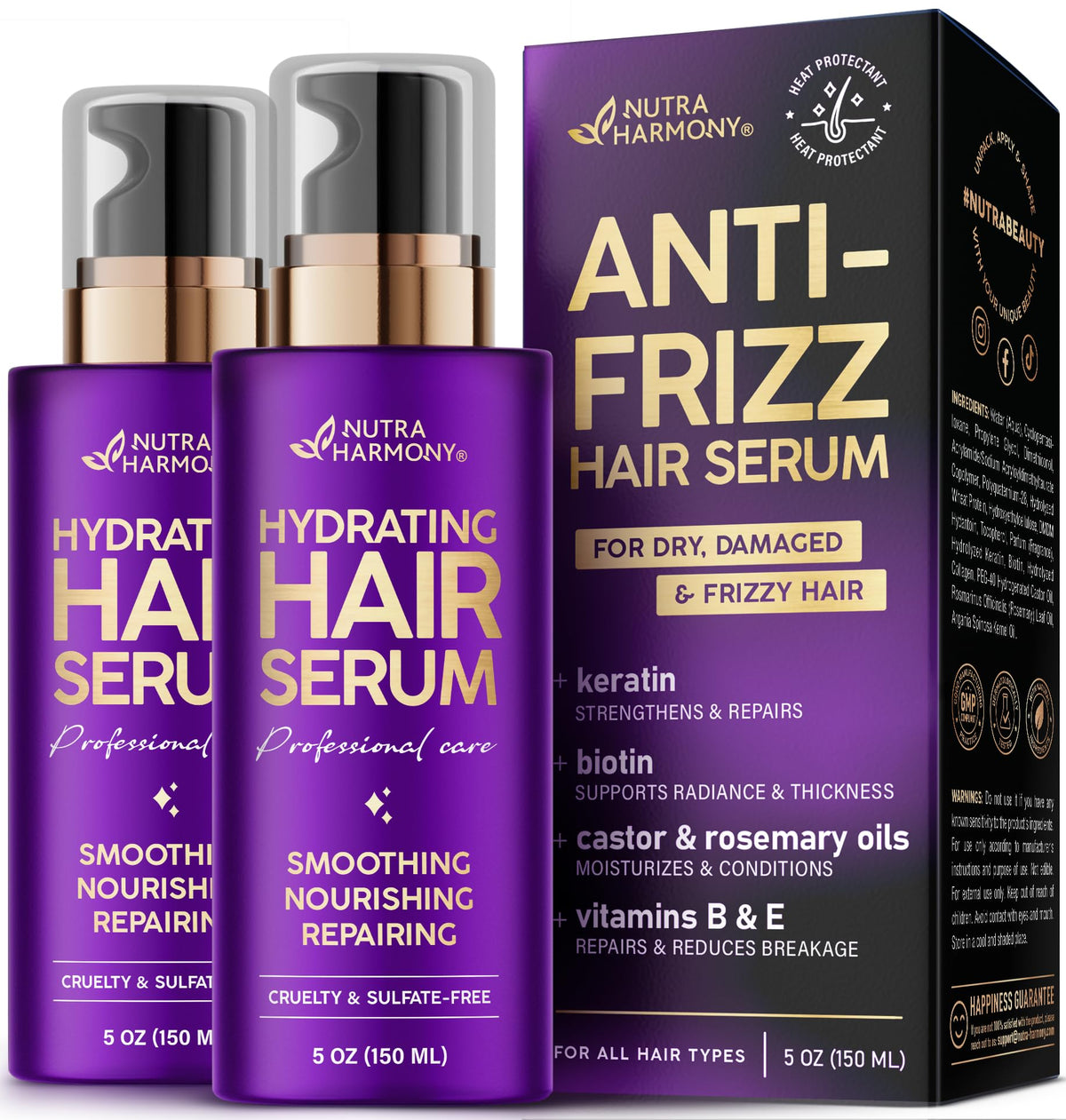 Sérum hydratant NUTRAHARMONY 250ml face avant