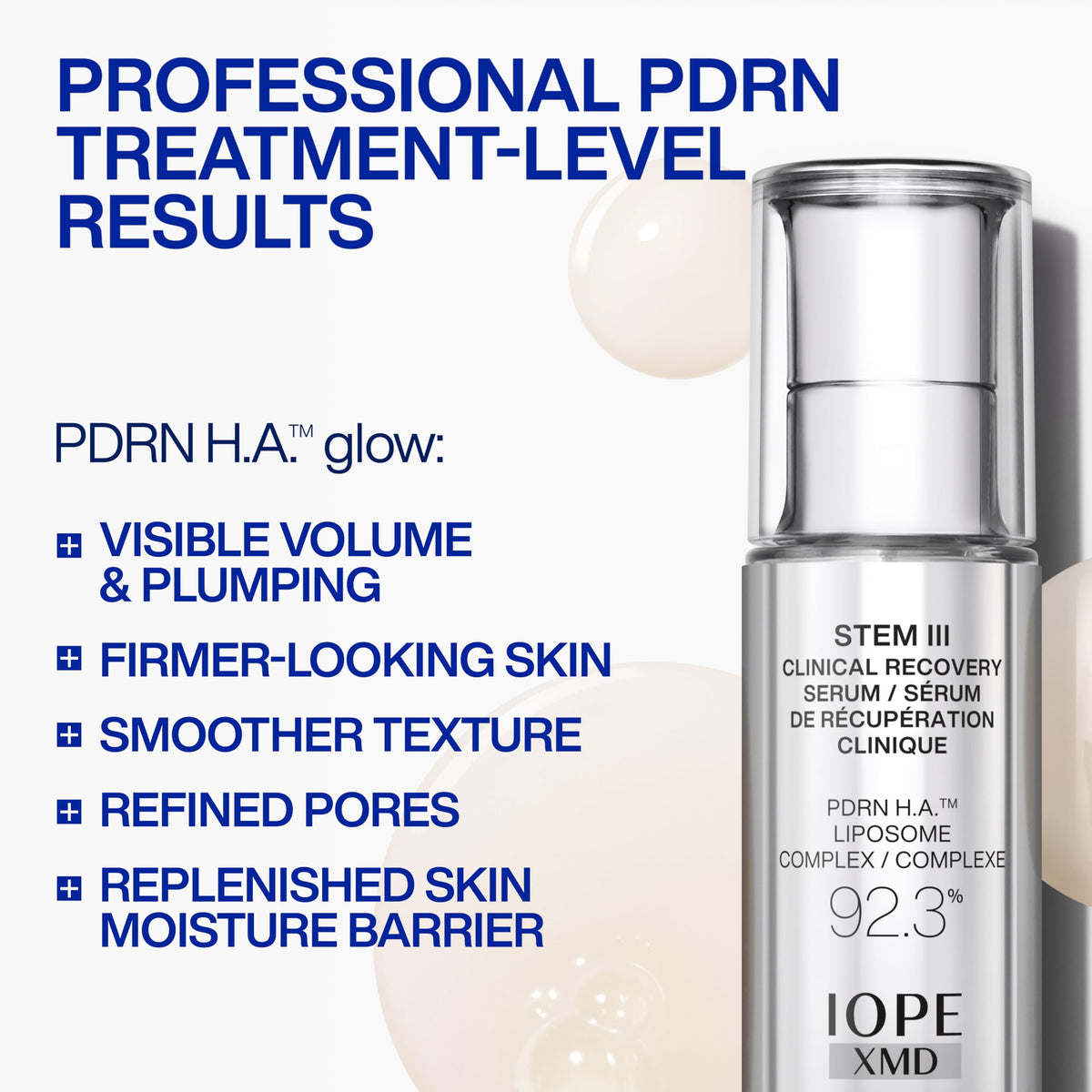 Sérum IOPE XMD Stem III 92,3% PDRN avec texture légère