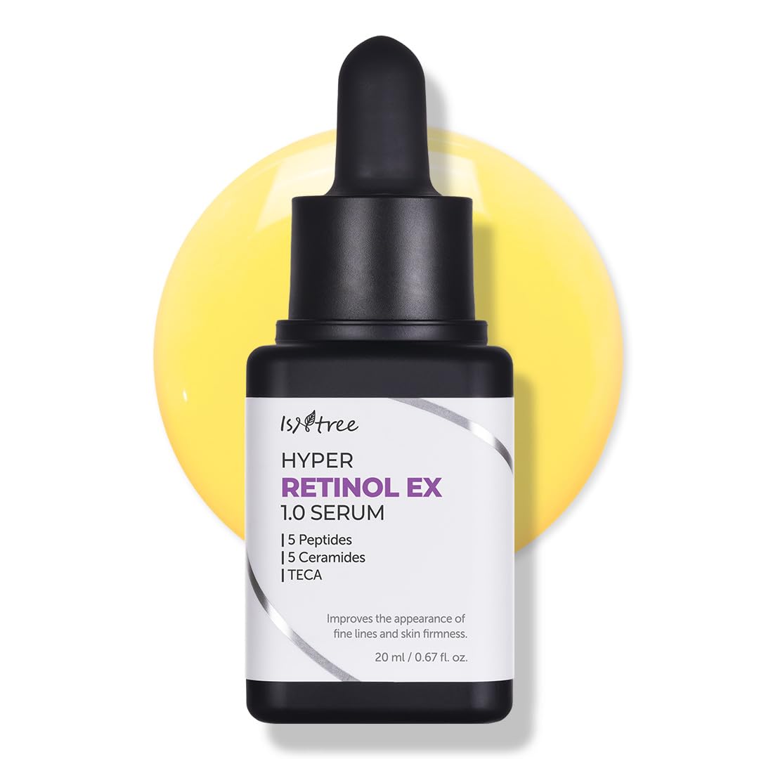 Sérum IsNtree Hyper Retinol EX 1.0 20ml vue avant avec texture laiteuse