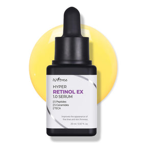 Sérum IsNtree Hyper Retinol EX 1.0 20ml vue avant avec texture laiteuse