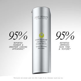 Sérum Juice Beauty appliqué sur la peau
