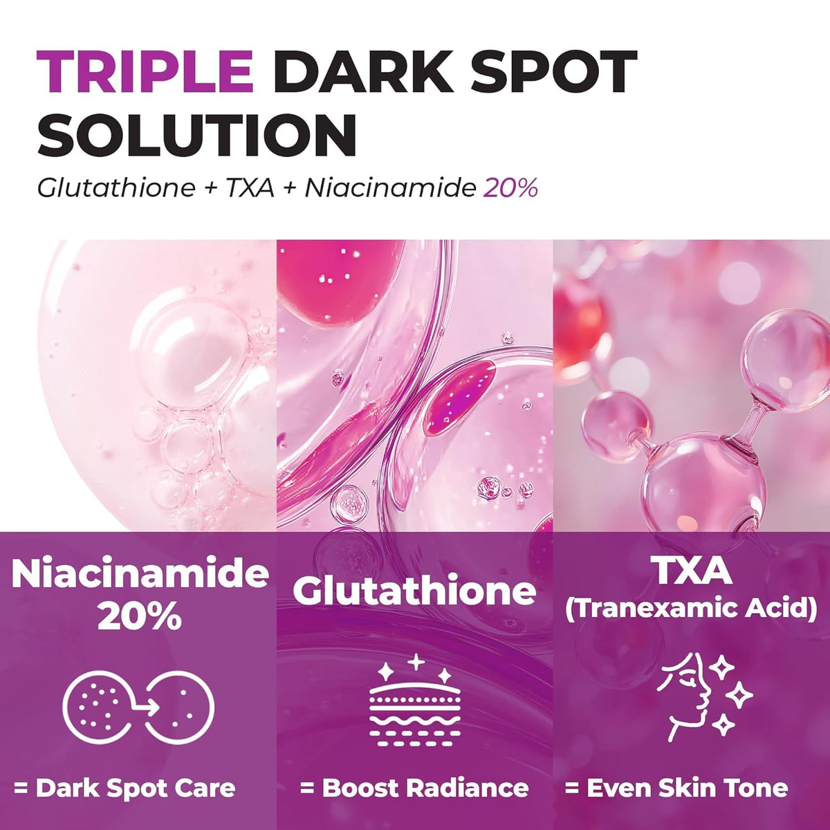 Sérum JUMISO 20% Niacinamide 40 ml sur fond blanc