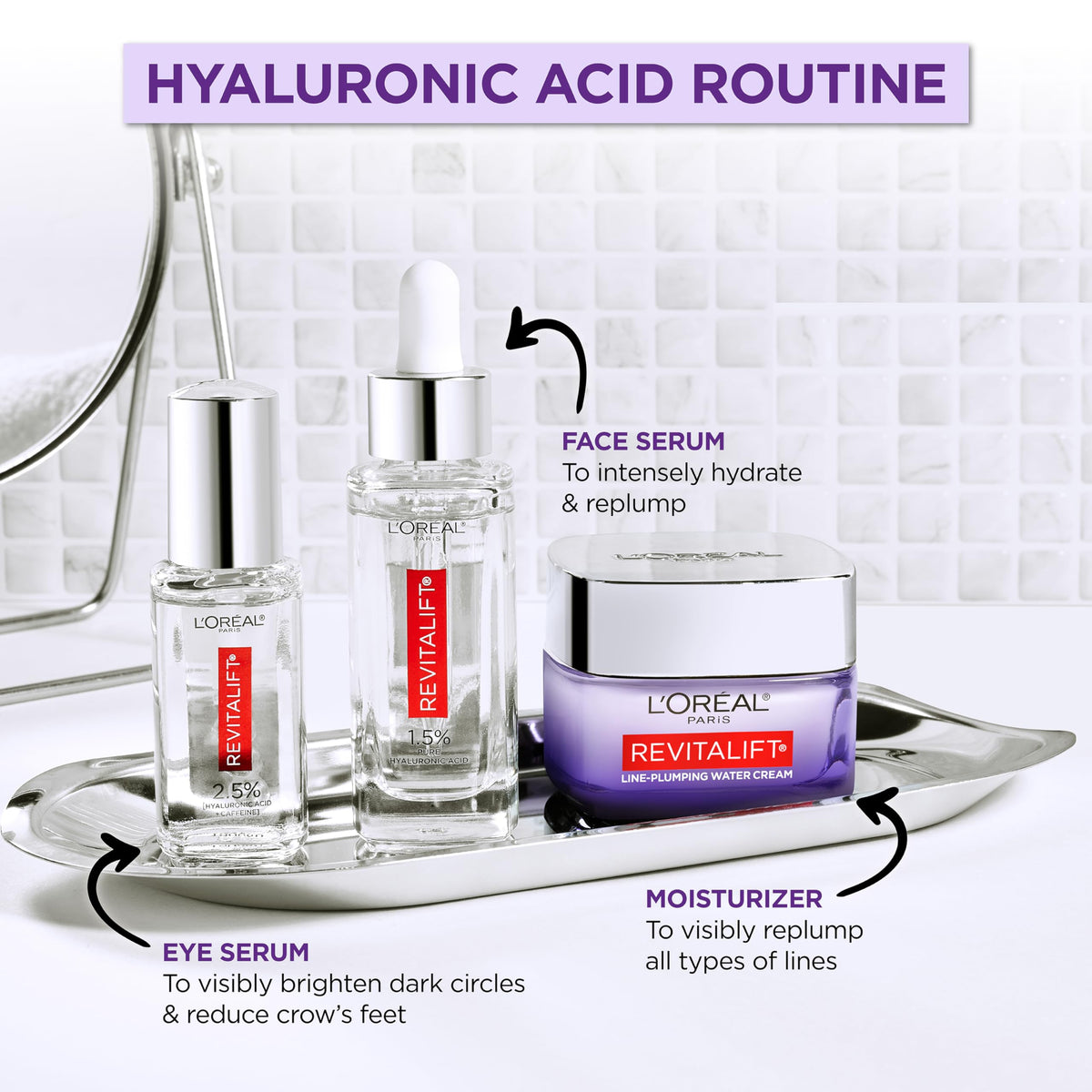 Sérum L'Oreal Paris Acide Hyaluronique 1,5% 50ml emballage