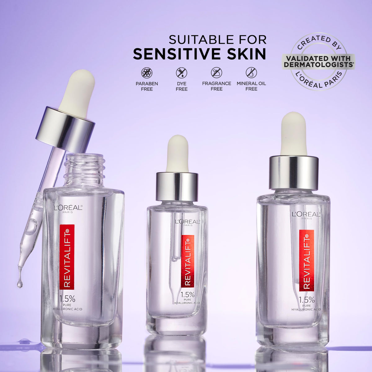 Sérum L'Oreal Paris Acide Hyaluronique 1,5% 50ml en situation