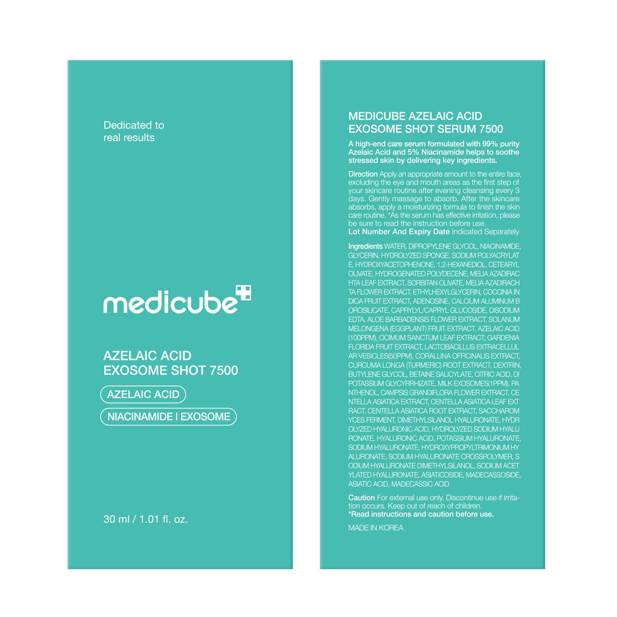 Sérum medicube Exosome Shot et packaging