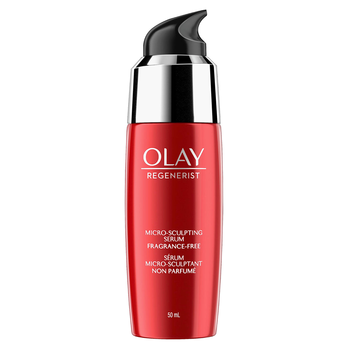 Sérum Micro Sculptant Olay vue de face, flacon de 50ml