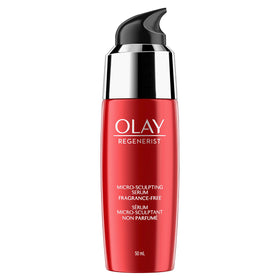 Sérum Micro Sculptant Olay vue de face, flacon de 50ml