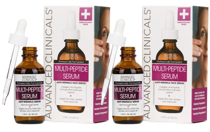 Sérum Multi-Peptides Advanced Clinicals 281g avant-après