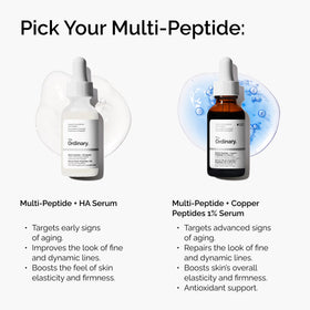 Sérum Multi-Peptides + Cuivre 1% de The Ordinary sur un fond neutre