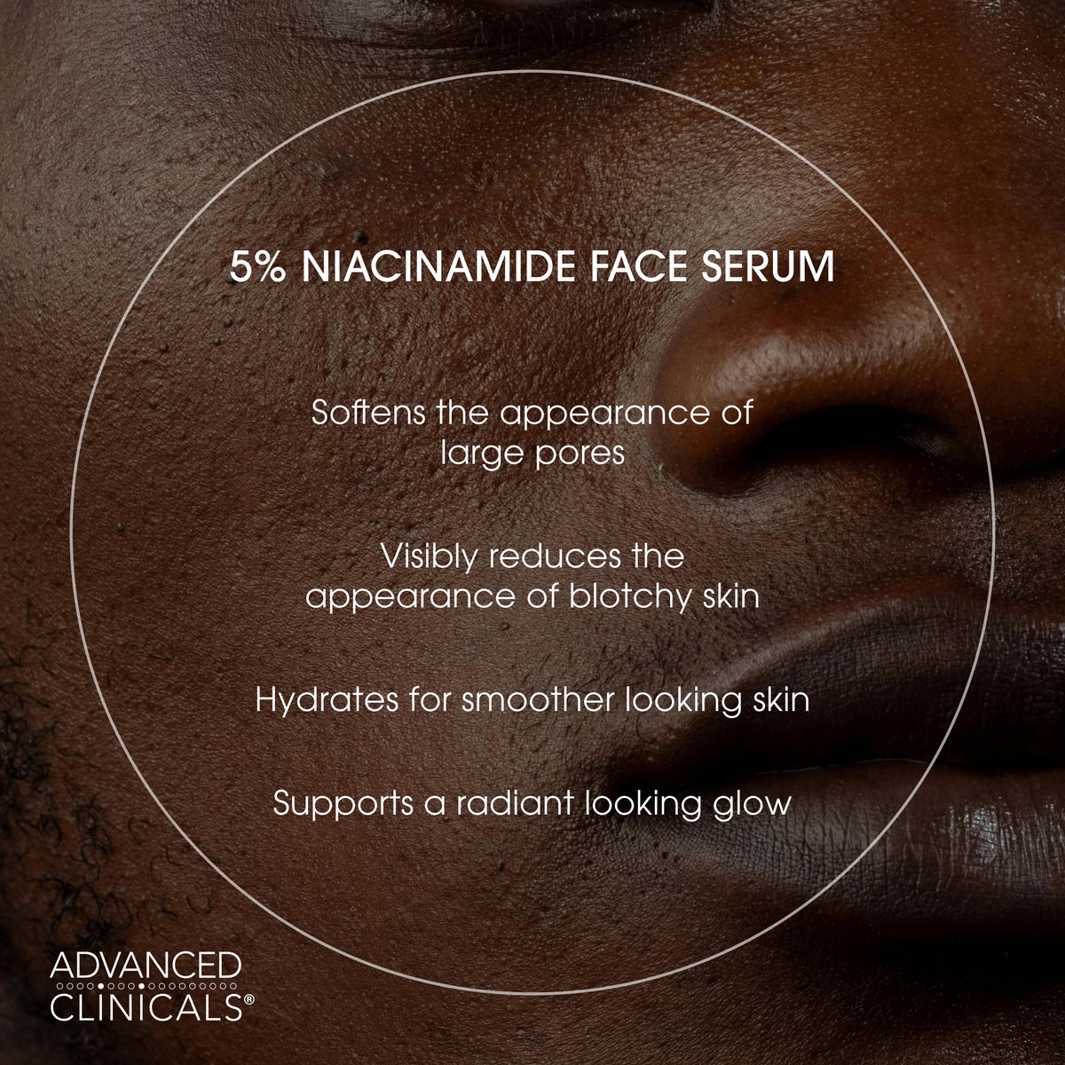 Sérum Niacinamide 5% Advanced Clinicals flacon arrière