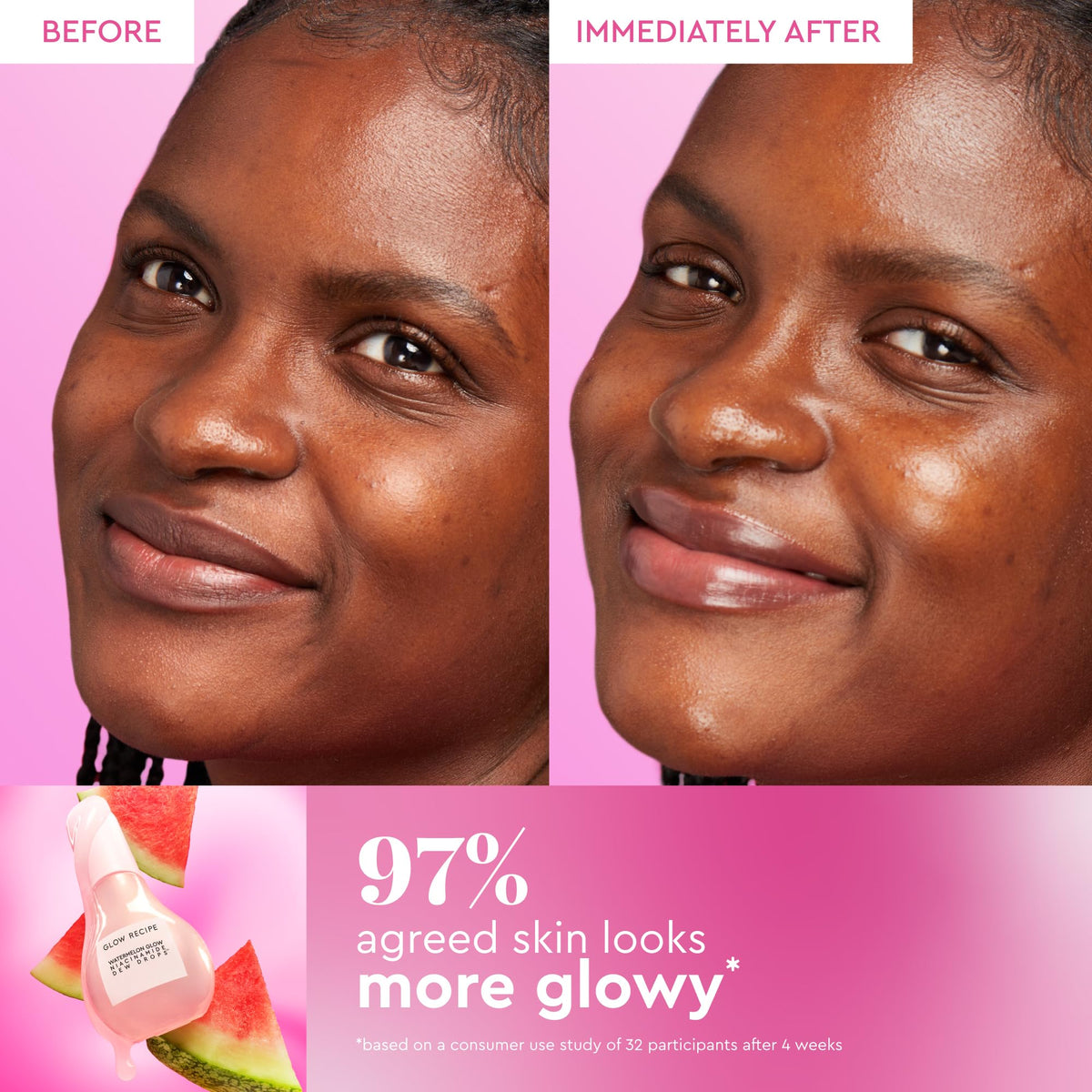 Sérum Niacinamide Glow Recipe avec décorations de Noël