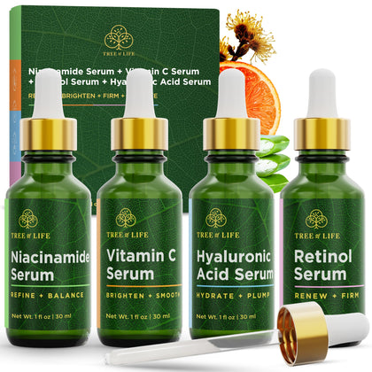 Sérum Niacinamide Tree of Life en flacon avec étiquette.