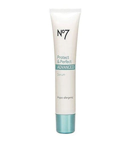 Sérum No7 Protect & Perfect Intense tube avant avec étiquette